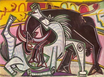 corrida Painting - Corrida de toros 3 1934 cubismo Pablo Picasso